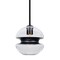 Besa Lighting Hula 8 Stem Pendant, Clear/Black, Black Finish, 1x60W Incandescent 1TT-HULA8BK-BK - alternate 1